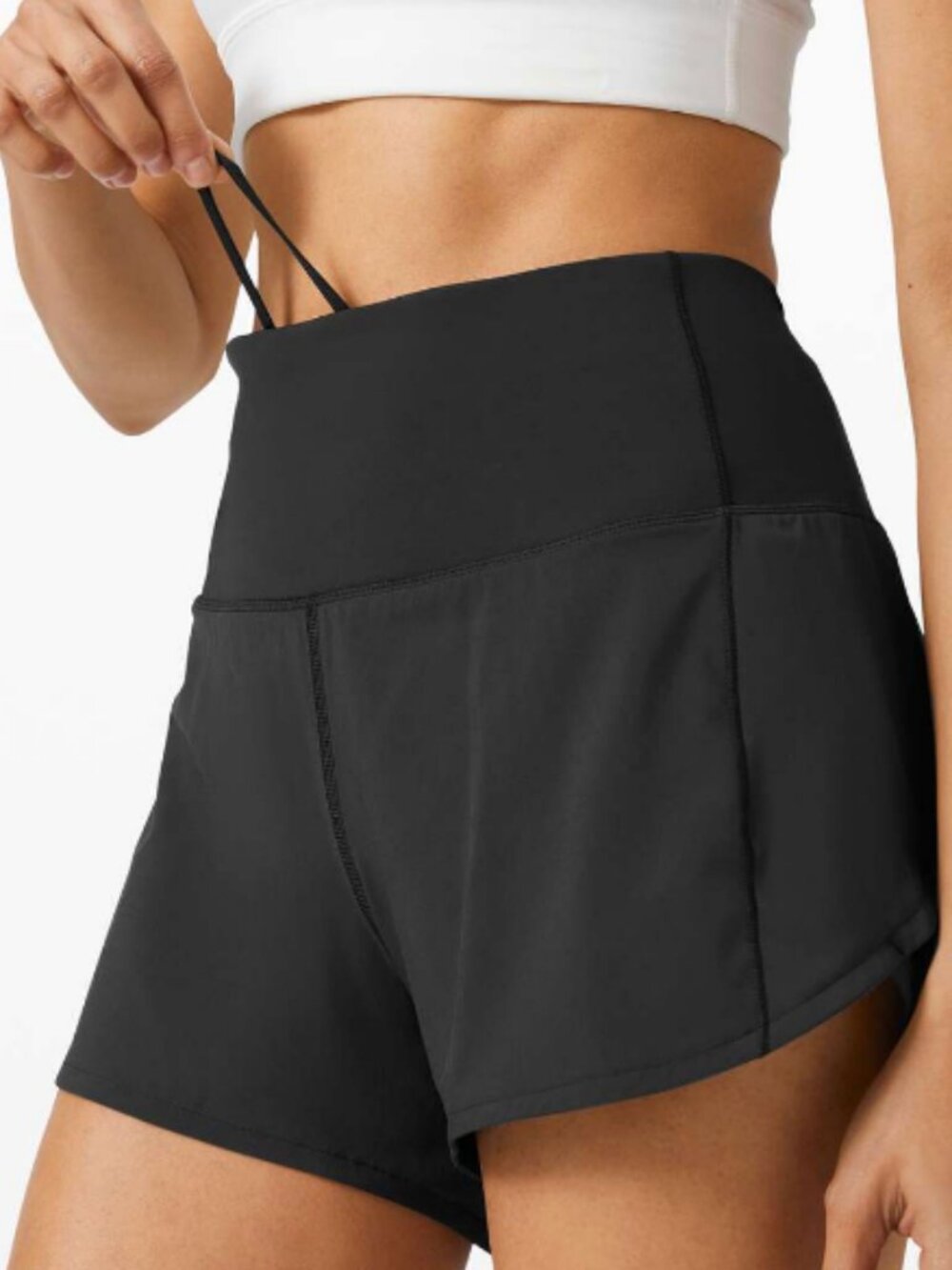 Lululemon Speed Up High-Rise Short 4" *Long Black